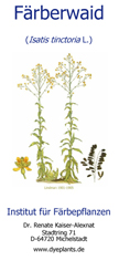 Faltblatt Färberwaid